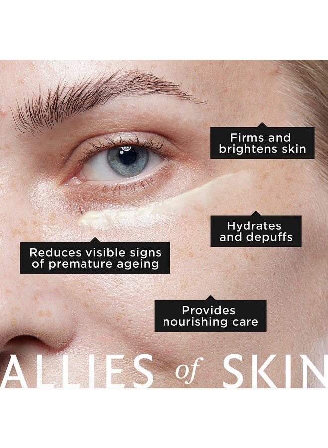 Peptides & Omegas Firming Eye Cream: Vitamin C Bakuchiol Ceramide. For Dark Circles Wrinkles & Puffiness. Antiaging. Firms & Brightens Under Eye Area 0.5 Oz / 15 Ml