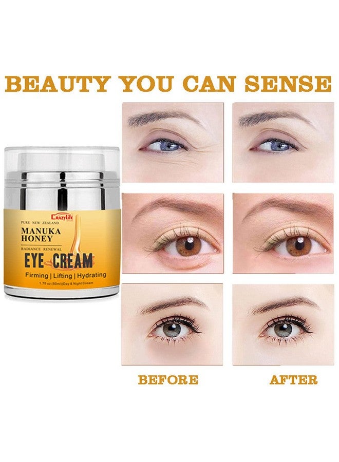 Manuka Honey Eye Cream For Dark Circles And Puffiness Under Eye Cream Anti Aging Eye Cream Improve The Look Of Fine Lines And Wrinkles Retinol And Aloe Vera Natural Relief