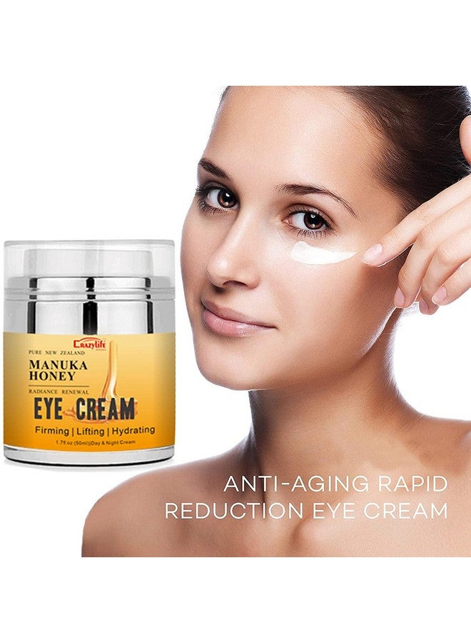 Manuka Honey Eye Cream For Dark Circles And Puffiness Under Eye Cream Anti Aging Eye Cream Improve The Look Of Fine Lines And Wrinkles Retinol And Aloe Vera Natural Relief