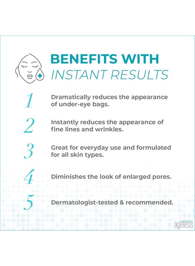 Facelift Instant Eye Bag Remover Puffiness 20 Vials Instant Under Eye Bags Remover Wrinkle Tightener Instant Wrinkle Remover For Face Instant Lift
