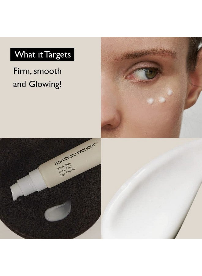 U Wonder] Black Rice Bakuchiol Eye Cream 0.67 Fl.Oz / 20Ml | Antiaging Wrinkle Care Natural Retinol Alternative | Cruelty Free Ewggreen