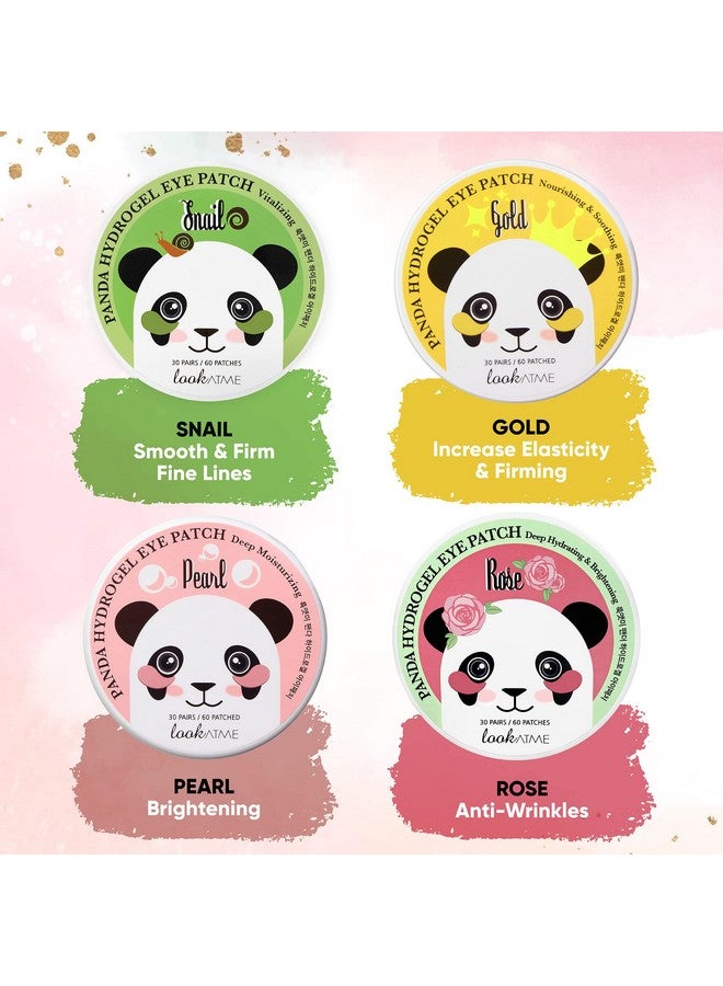 Under Eye Patches For Dark Circles, Puffiness And Eye Bags With 24K Gold Antiwrinkle For Puffy Eyes, Eye Masks With Hyaluronic Acid And Collagen Hydrogel Eye Gel Pads, Premium Korean Skincare 30Pcs