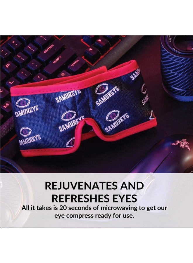 Samureye Gaming Enhancement Mask L Microwaveable Moist Heat Mask L Improve Gaming Performance L Faster Reaction Times L Rejuvenates And Refreshes Eyes L Comfortable Adjustable And Hand Washable