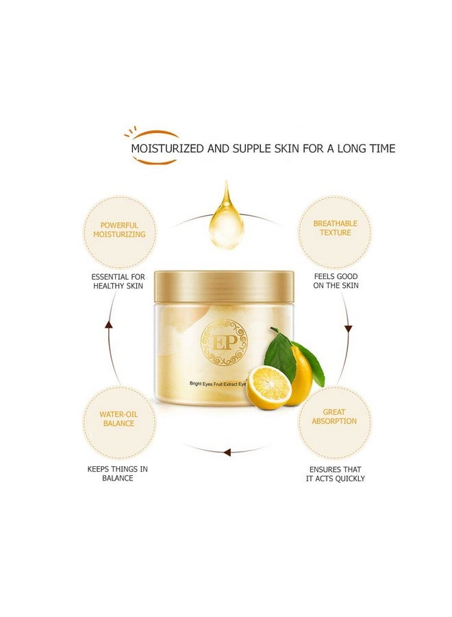 60Pcs Eye Mask Lemon Essence Fruit Extract Moisturizing Lift Firming Antiaging Antipuffiness Dark Circles Skin Care 120Ml