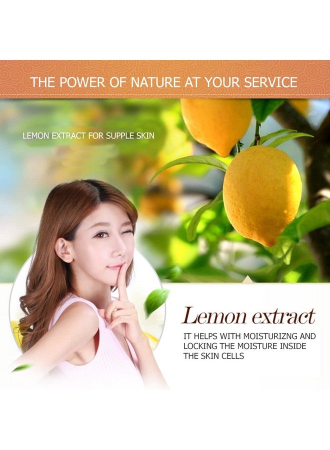 60Pcs Eye Mask Lemon Essence Fruit Extract Moisturizing Lift Firming Antiaging Antipuffiness Dark Circles Skin Care 120Ml