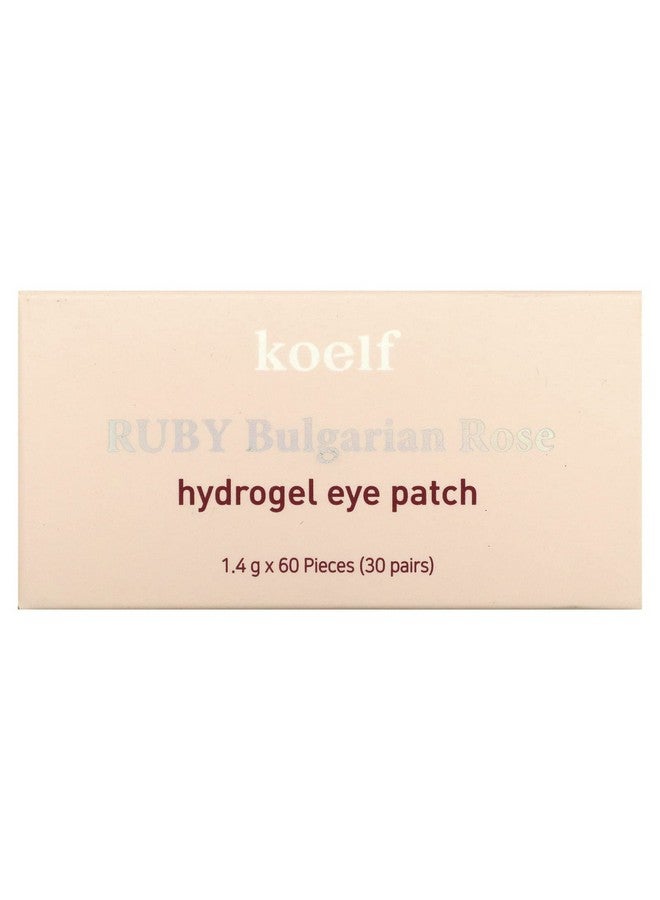 F] Ruby Bulgarian Rose Hydro Gel Eye Patch 60Pcs/30Pairs