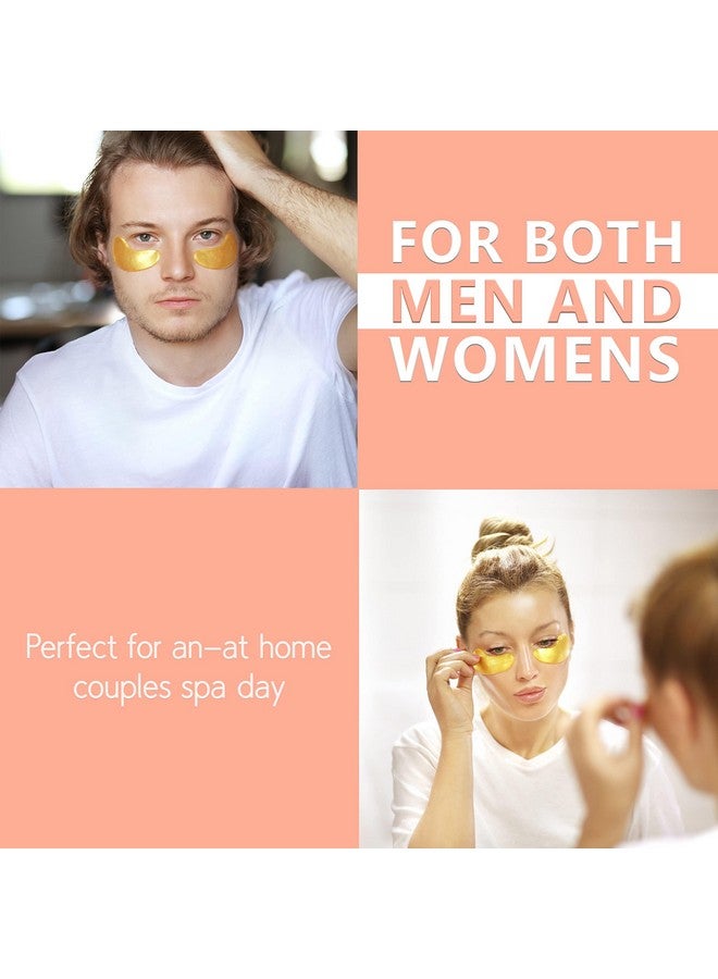 Pure Sol Hydrogel Gold Under Eye Mask Hyaluronic Acid Retinol Antiaging Moisturizing And Hydrating 12 Pairs | Eye Patches For Puffy Eyes Dark Circles Gifts For Women. Gifts For Mom