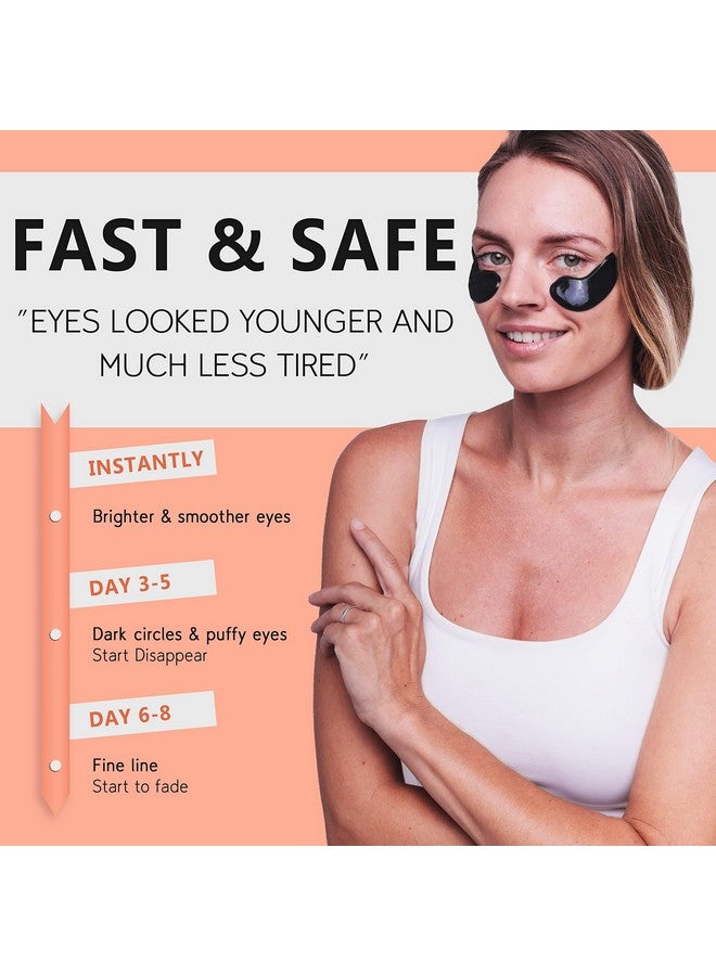 Pure Sol Hydrogel Gold Under Eye Mask Hyaluronic Acid Retinol Antiaging Moisturizing And Hydrating 12 Pairs | Eye Patches For Puffy Eyes Dark Circles Gifts For Women. Gifts For Mom