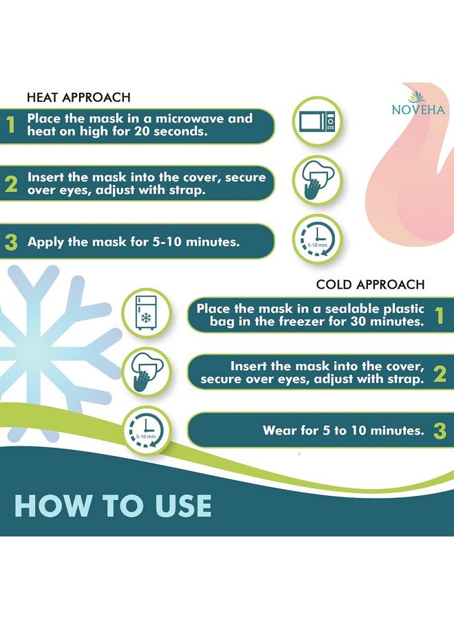 Express Warm Compress Individual Eye Mask | Moist Hot Technology For Sensitive Dry Eyes Relieves Stye & Pink Eye Reusable Heat Water Treatment For Irritated Eyes And Eyelid Lumps