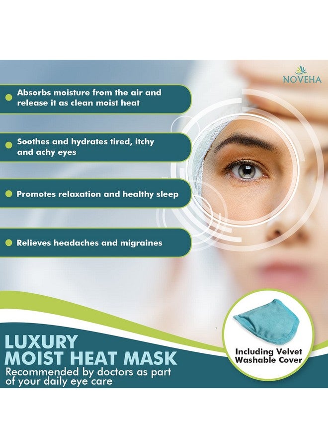 Express Warm Compress Individual Eye Mask | Moist Hot Technology For Sensitive Dry Eyes Relieves Stye & Pink Eye Reusable Heat Water Treatment For Irritated Eyes And Eyelid Lumps