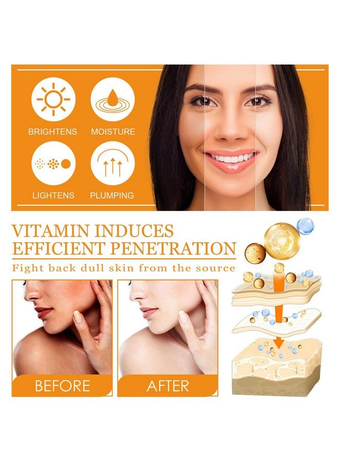 Skin Care Set Vitamin C Facial Serum Care Set Skin Care Routine Kit Cleanser Face Serum Face Creamtoner Eye Creamanti Aging Skin Care Sets & Kitswomen Gift Sets (Setd)