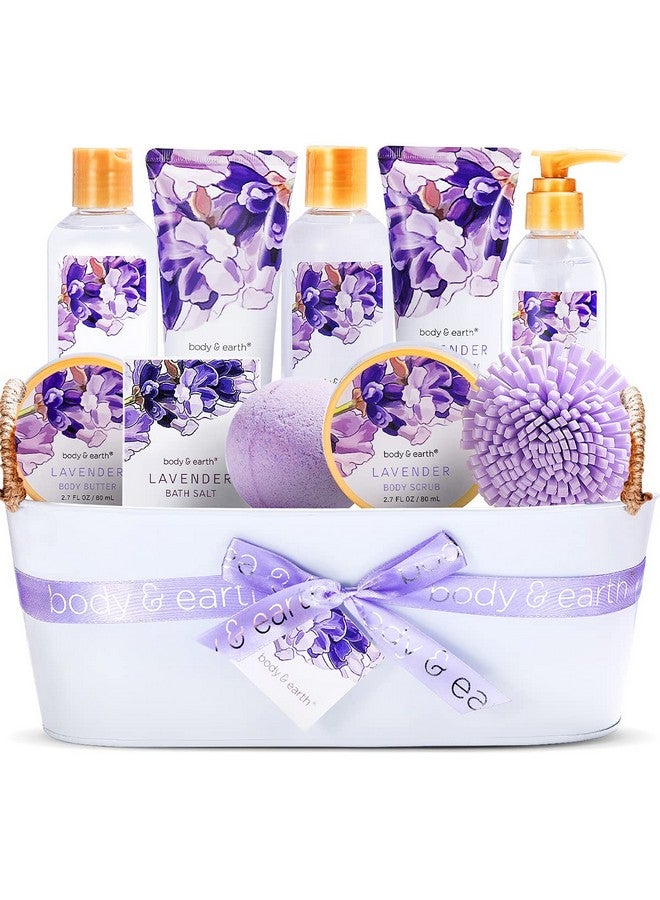 Gifts For Women 11 Pcs Lavender Gift Baskets For Women With Bubble Bath Body Lotion Set Bath And Body Gifts Set For Women Birthday Gifts For Women Spa Kit For Women