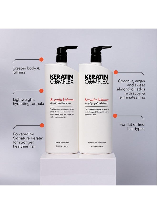 Keratin Volume Amplifying Shampoo & Conditioner Duo 33.8 Fl Oz Each