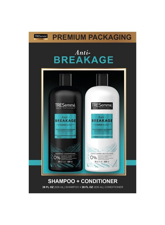 Anti Breakage Shampoo And Conditioner Set Promotes Healthy Hair Growth Reduces Dry Hair Breakage Up To 80%* Vitamin E Vitamin B12 And Gelatin 28 Fl Oz Each. Premium Packaging Gift Set