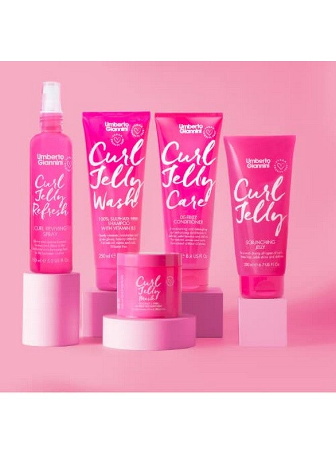 Curl Jelly Shampoo & Conditioner Jelly Wash & Jelly Care Vegan Cruelty Free & Sulfate Free For Curly Or Wavy Hair No Frizz