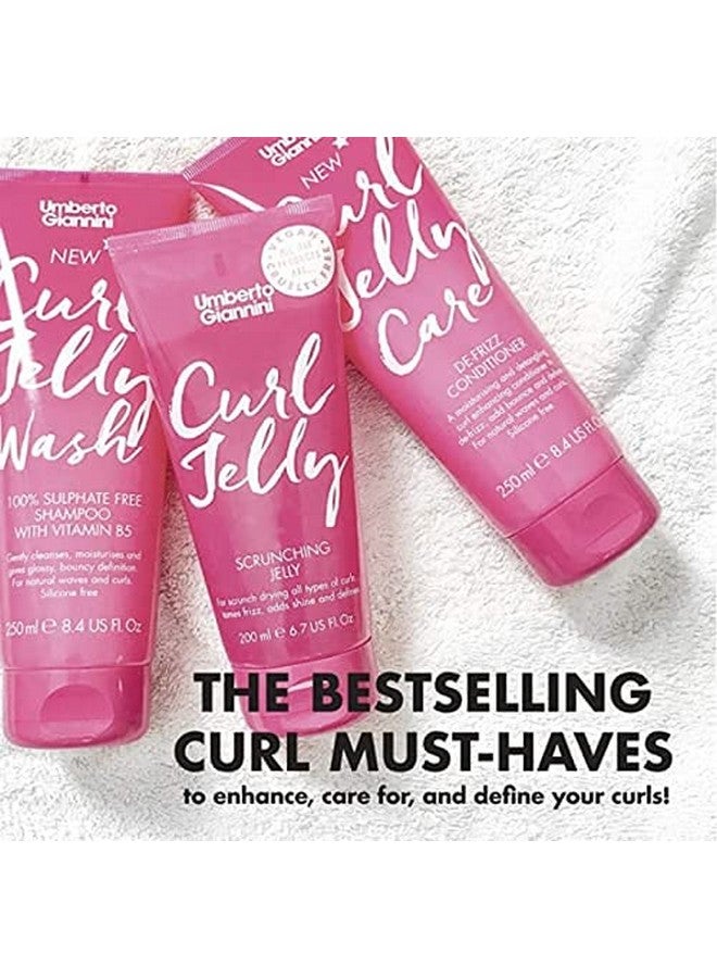 Curl Jelly Shampoo & Conditioner Jelly Wash & Jelly Care Vegan Cruelty Free & Sulfate Free For Curly Or Wavy Hair No Frizz