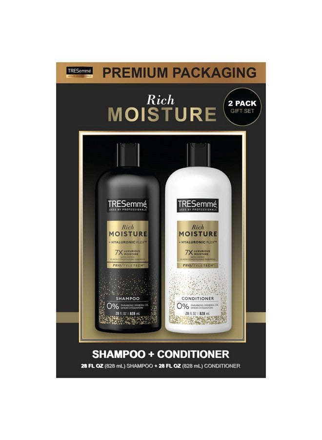 Shampoo & Conditioner Sulfatefree Family Size Moisture Rich Hair Treatment For Dry Damaged Hair Hydrating Hyaluronic Acid Vitamin C And Biotin For Hair Repair 28 Oz (2 Piece Set)