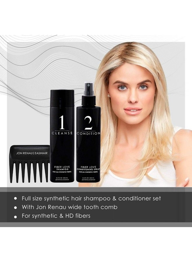 Synthetic Hair Shampoo & Conditioner Shampoo & Conditioner Set With Wide Tooth Comb