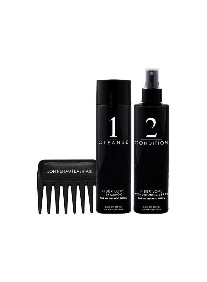 Synthetic Hair Shampoo & Conditioner Shampoo & Conditioner Set With Wide Tooth Comb