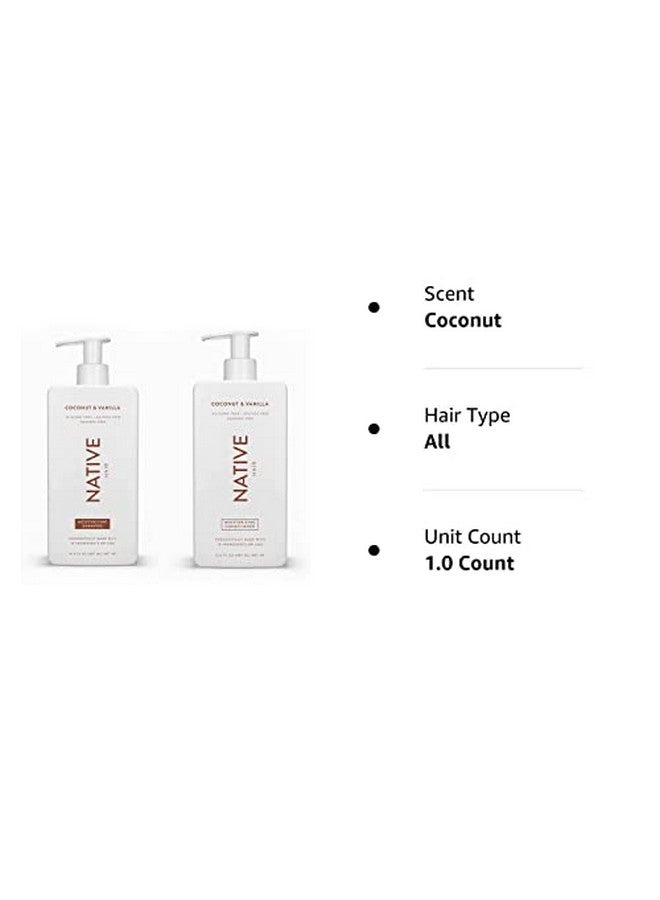 Shampoo And Conditioner Set Sulfate Free Paraben Free Dye Free With Naturally Derived Clean Ingredients 16.5 Oz (Coconut & Vanilla Moisturizing) 2 1.3 Ounces
