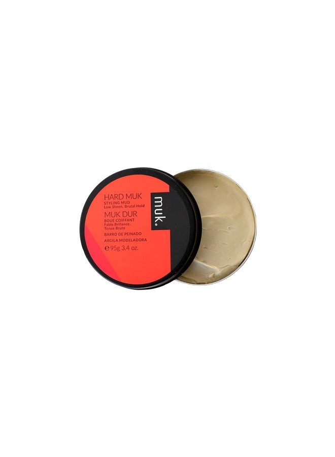 Hard Brutal Hold Styling Mud Hair Product Hair Mud For Men Brutal Hold Low Sheen Finish 3.4Oz