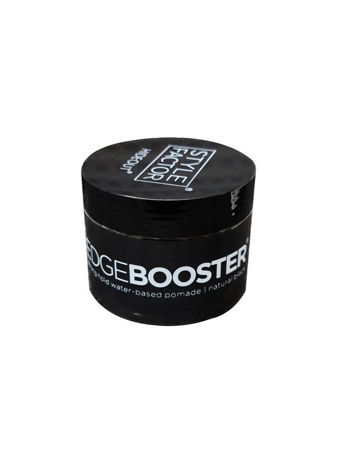 Edge Booster Hideout Waterbased Pomade 3.38 Oz Darkens Gray Hair With Strong Hold And High Shine (Natural Black)