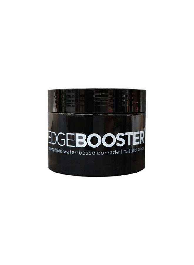 Edge Booster Hideout Waterbased Pomade 3.38 Oz Darkens Gray Hair With Strong Hold And High Shine (Natural Black)