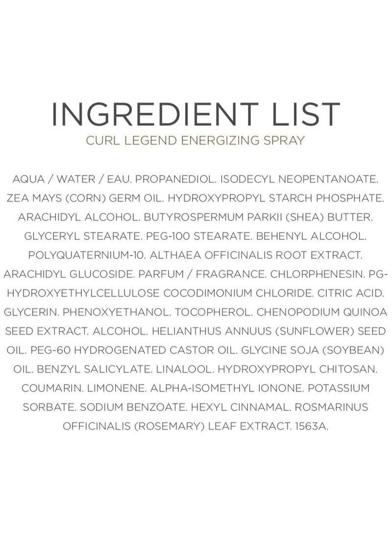 Specific Curl Legend Curl Energizing Spray 150ml