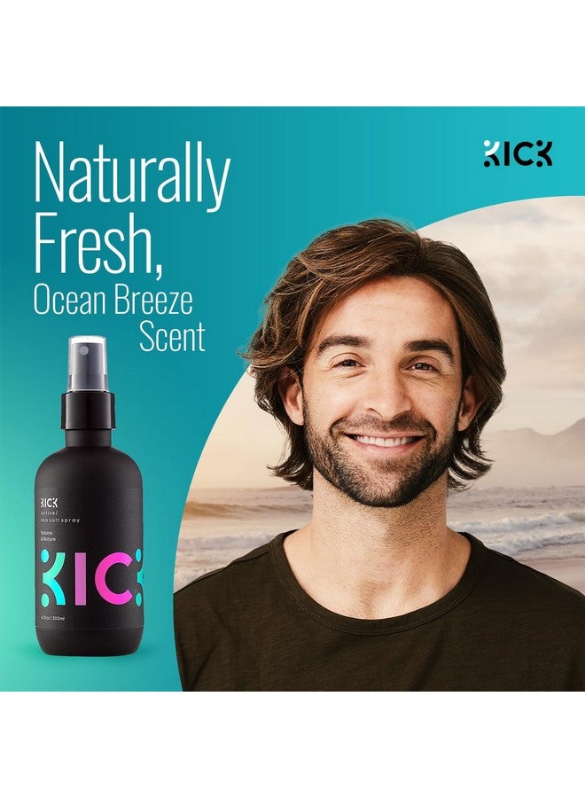Sea Salt Spray For Hair Men Beachy Waves And Surfer Hair Style Salt Water Spray For Hair Natural Texturizing And Volumizing Hair Spray 200Ml