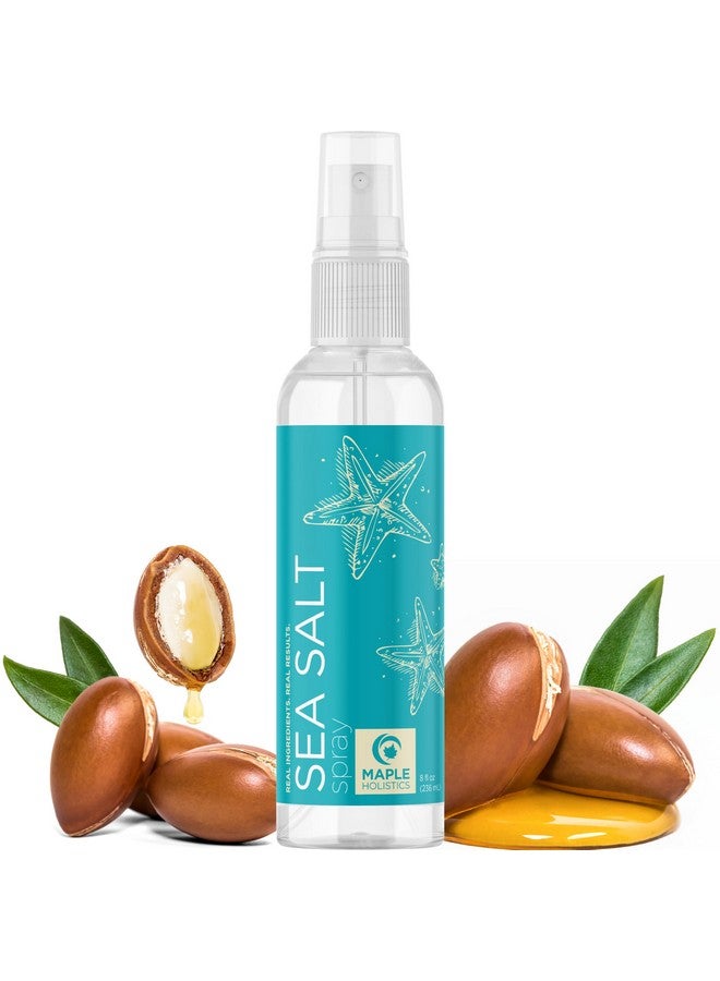 Volumizing Sea Salt Spray For Hair Texturizing Beach Waves Spray & Hair Mist Curl Activator Non Sticky Styling Beach Hair Spray For Men And Women With Nourishing Sea Kelp Extract And Argan Oil 8Oz