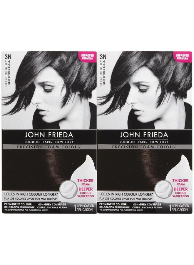 Precision Foam Hair Colour Deep Brown Black 3N 2 Pk