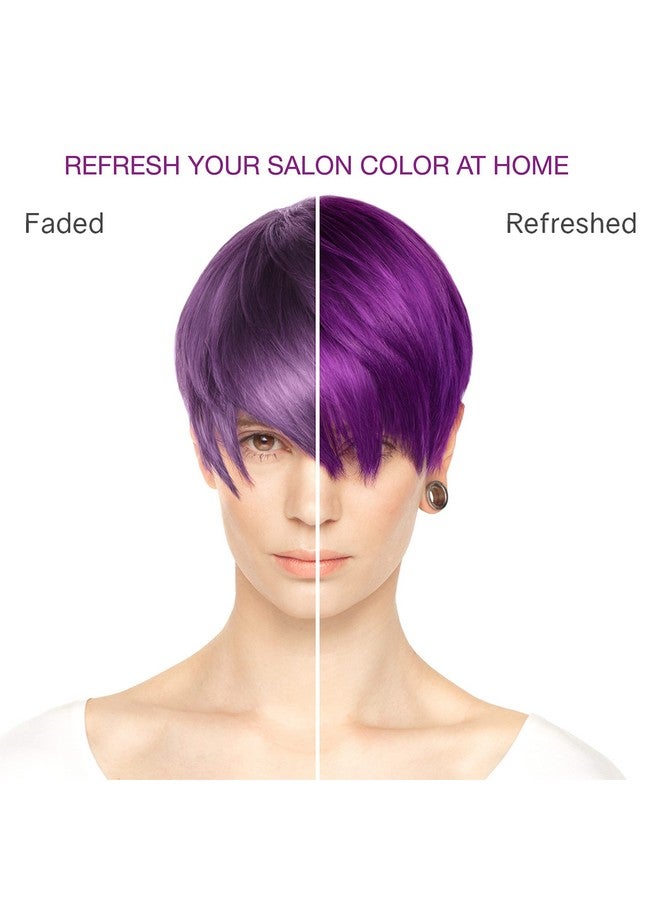Viral Purple Colorwash Color Depositing Shampoo With Bondfix Bond Rebuilder Semi Permanent Hair Colour Glaze Vegan Hair Dye Maintains And Refreshes Bold Purple Color