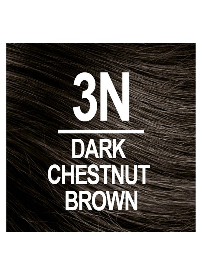 Permanent Hair Color 3N Dark Chestnut Brown (Pack Of 1) Ammonia Free Vegan Cruelty Free Up To 100% Gray Coverage Long Lasting Results