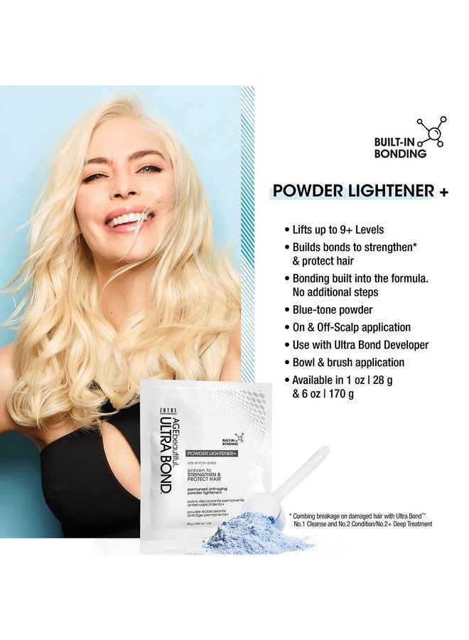 Ultra Bond Permanent Powder Lightener With Builtin Bonding Strengthens & Protects 1 Oz