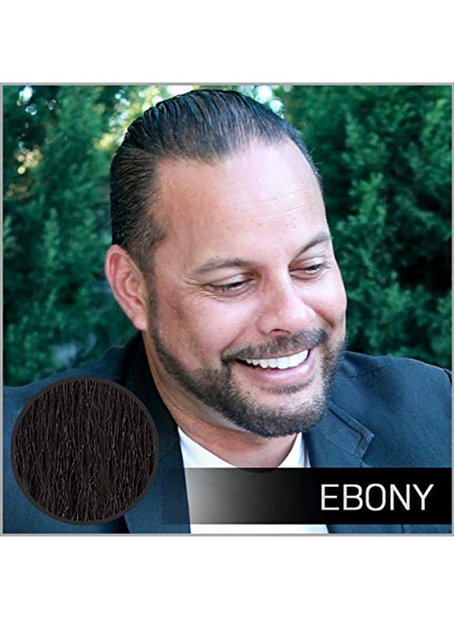 Grooming Instant Beard Color Single Pack Smudge And Water Resistant Quick Drying Brush On Color For Beards, Mustaches, And Eyebrows 0.35 Fl Oz (10 Ml), Ebony (Brown/Black)