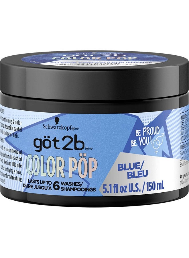 Color Pop Semipermanent Hair Color Mask Blue 5.1 Oz