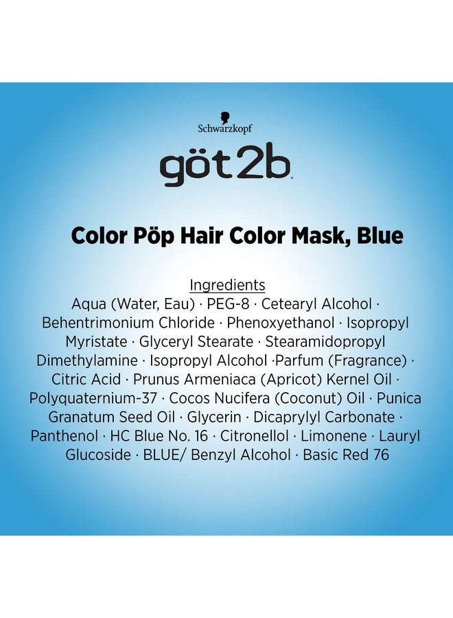 Color Pop Semipermanent Hair Color Mask Blue 5.1 Oz