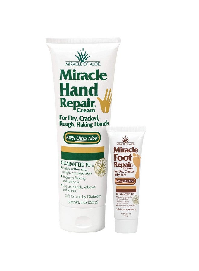 Miracle Hand Repair 8 Oz & Miracle Foot Repair 1 Oz Tube