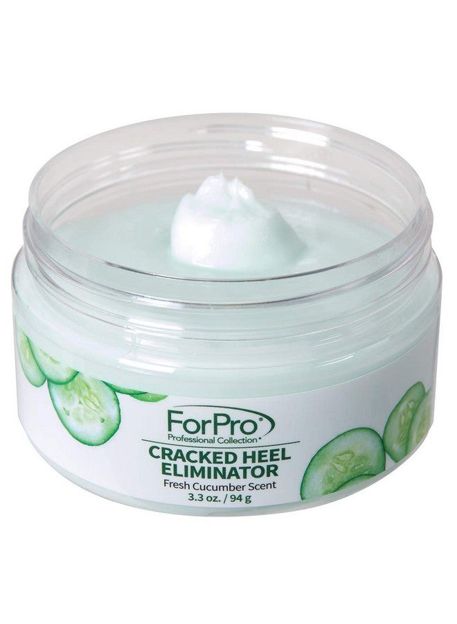 Forpro Cracked Heel Eliminator Fresh Cucumber Scent Intensive Repair Treatment For Rough Dry & Cracked Heels Reduces Calluses & Skin Build Up 3.3 Oz.