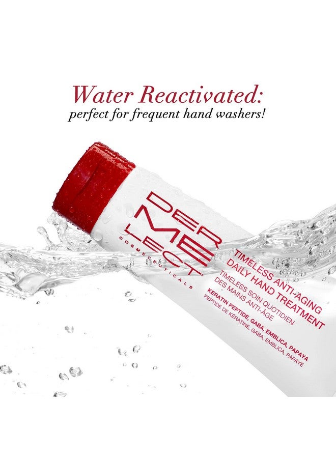 Timeless Antiaging Daily Hand Treatment For Hands Anti Aging Cream With Peptides Hyaluronic Acid Hydrating & Brightening Treatment For Dry Hands Dark Spots Over Washed Hands 4.0 Oz