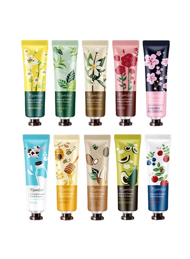 10 Pack Plant Fragrance Hand Cream Moisturizing Hand Care Cream Travel Gift Set With Natural Aloe And Vitamin E For Women Bridesmaid30Ml