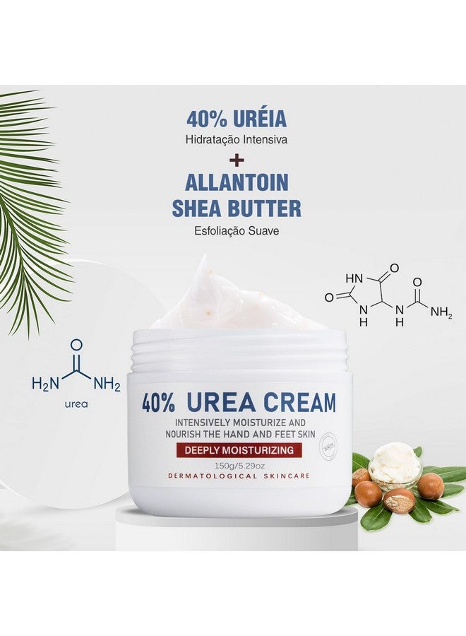 Urea Cream 40 Percent Urea Foot & Hand Cream For Dry Cracked 40 Per Urea Lotion For Feet Maximum Strength