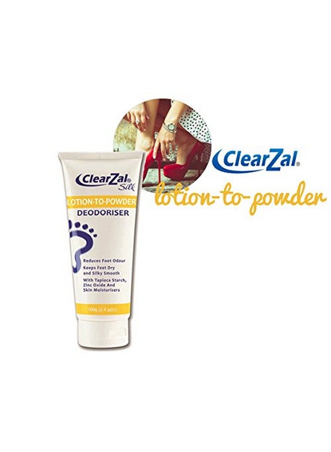 Lotion To Powder Deodorizing And Odor Eliminating Foot Cream That Goes On As A Cream And Dries To Powder Leaves Feet Dry And Silky Smooth 3.4 Ounce Tube