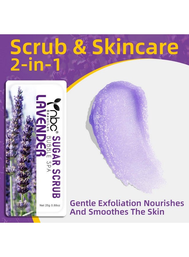 Foot Exfoliating Scrub Sugar Scrub Dead Skin Remover For Feet Individually Packaged Foot Scrub Smooths Hydrates Detoxifies Tired And Dry Cracked Feet 16 Packs Per Box Lavender