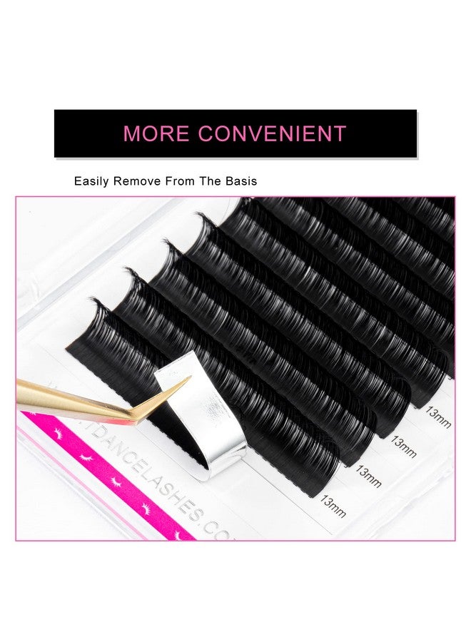 Premium D Curl 9Mm Semi Permanent Individual Eyelash Extensions 0.03Mm Thickness False Mink Silk Volume Lashes Extensions Professional Salon Use(D,0.03,9Mm)