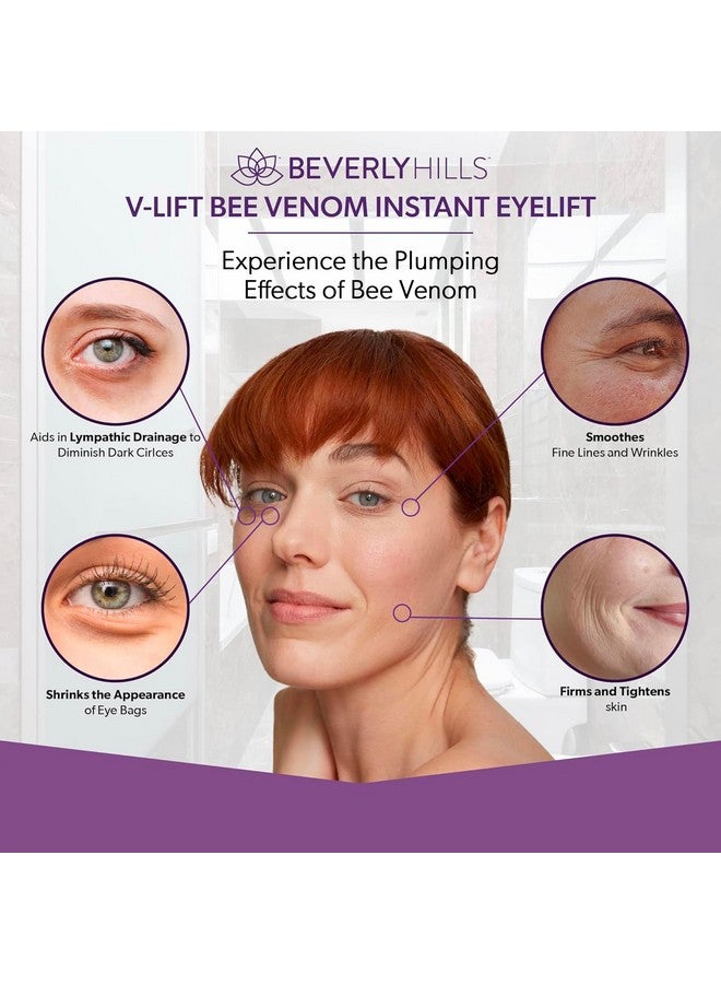 Vlift Instant Eye Lift And Eye Tuck Bee Venom Serum For Puffy Eyes, Dark Circles, Wrinkles, And Under Eye Bags Treatment For Women And Men | 30Ml (120 Day Supply)