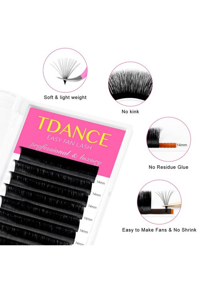 Eyelash Extension Supplies Rapid Blooming Volume Eyelash Extensions Thickness 0.07 Cc Curl 10Mm Easy Fan Volume Lashes Self Fanning Individual Eyelashes Extension (Cc0.07,10Mm)