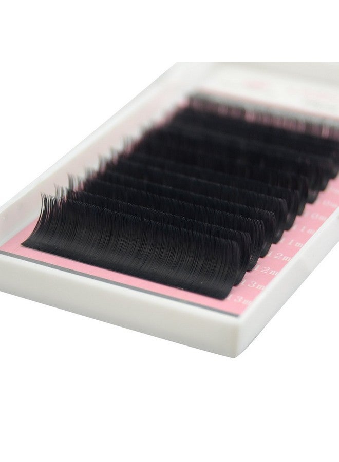 Matte Mink Ellipse Flat Eyelash Extensions 0.20Mm Thickness D Curl 11Mm Rich Black Soft For Professional Salon Use