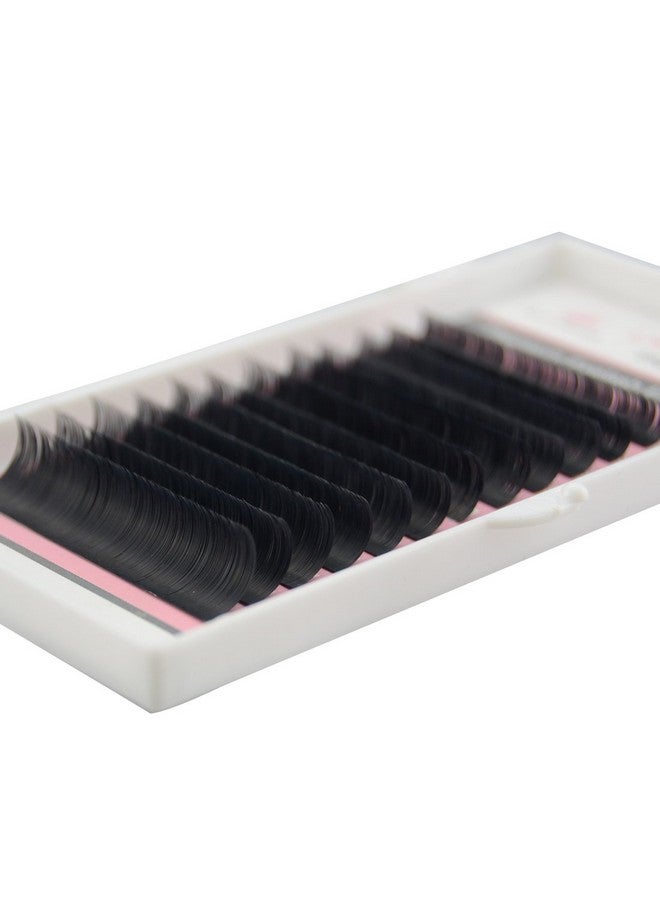 Matte Mink Ellipse Flat Eyelash Extensions 0.20Mm Thickness D Curl 11Mm Rich Black Soft For Professional Salon Use