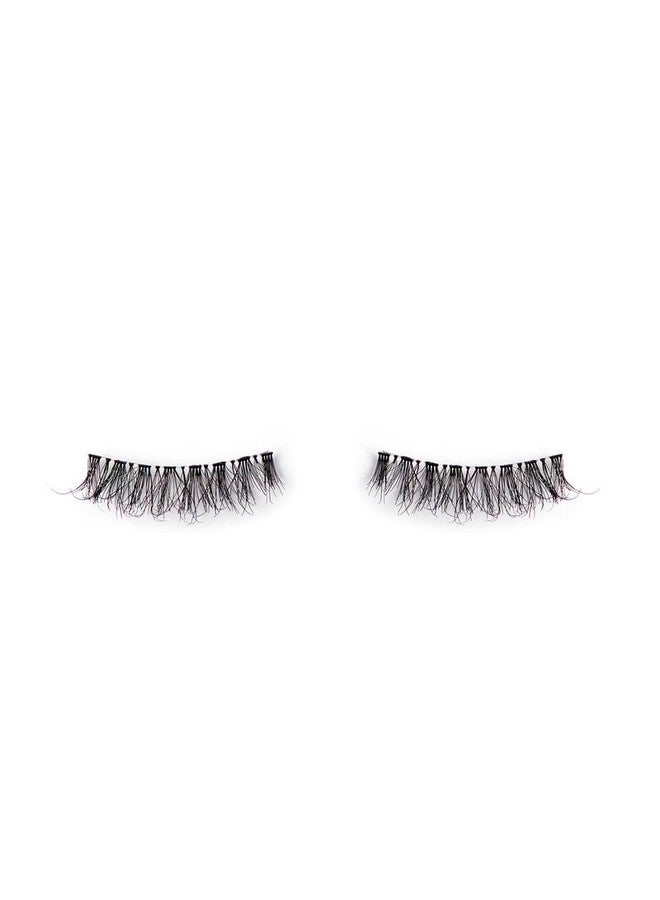 Pro Lv1 Eyelashes For Women 3D Look Eye Lashes | Handmade, Light Voluminous False Lashes With Premium Virgin Hair | Invisible Band | For Glam Look & Enhance Beauty (Black) 1 Pair